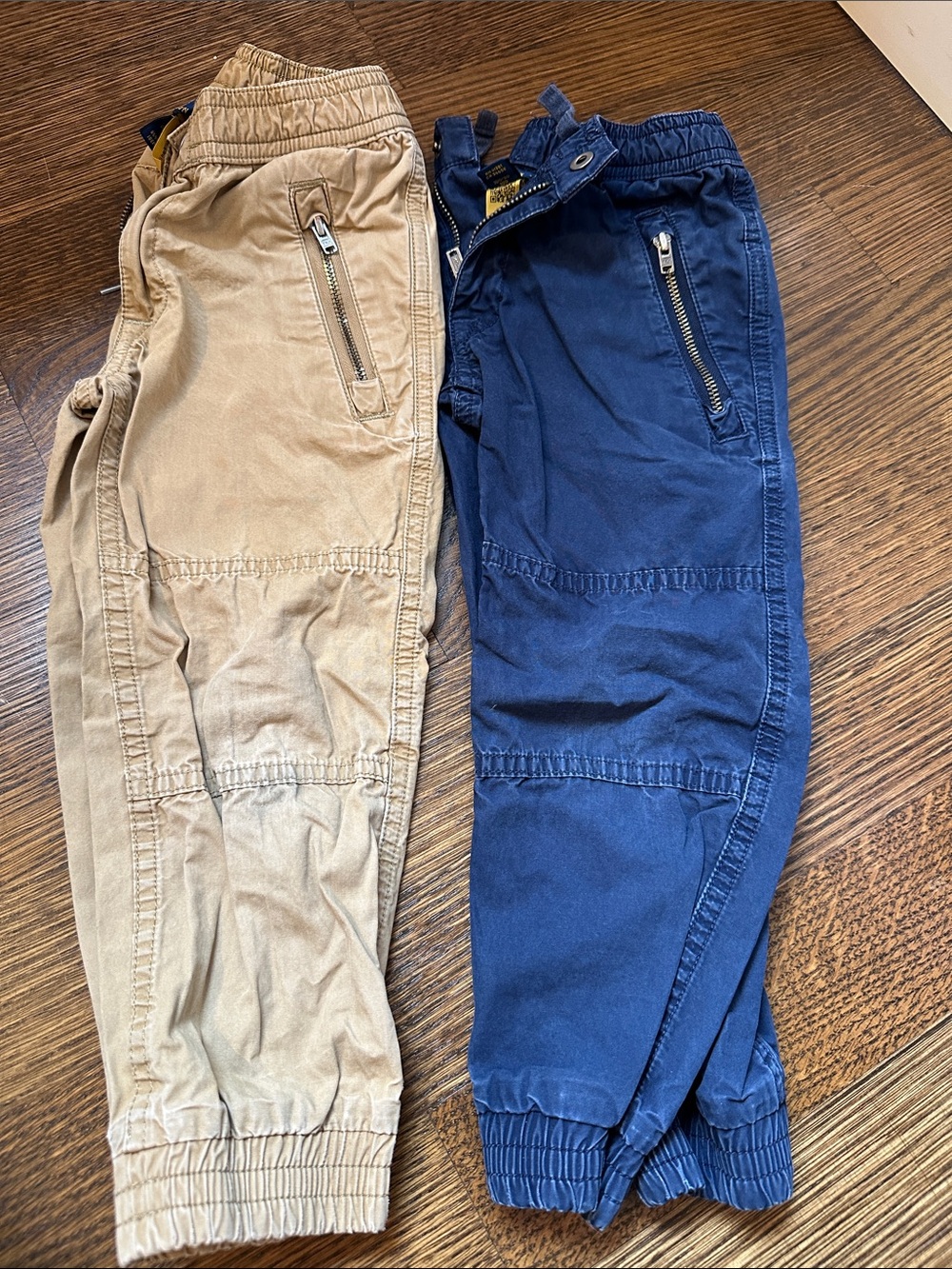 Polo Ralph Lauren Boys Pull-On Cargo Joggers - Tan and Navy